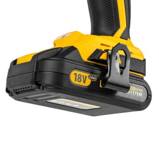 DENZEL 26121 Дрель-шуруповерт аккумуляторный бесщеточный BLDL-IB-18-02, Li-Ion, 18 В, 1.5 А/ч, 2 акб фото 8