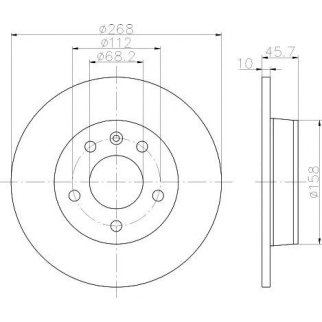 Диск тормозной задний TEXTAR 92074303 фото