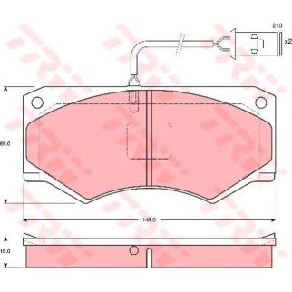 Колодки пер.IVECO DAILY 90-99 фото