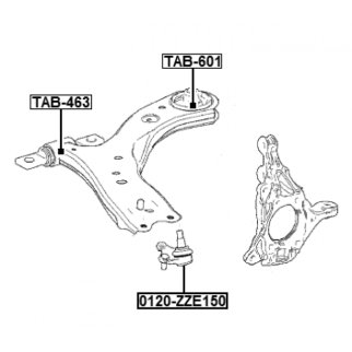 САЙЛЕНТБЛОК ЗАДНИЙ ПЕРЕДНЕГО РЫЧАГА, шт фото 2