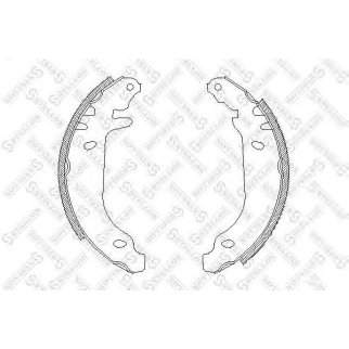 Колодки барабанные без рычага Renault R19 1.2-1.9TD/Clio 88-98 STELLOX 180100_SX фото