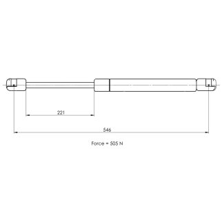 Газовый упор багажника TRIALLI GS 0913 фото 2