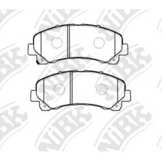 Колодки тормозные передние к-кт NiBK PN0822 фото