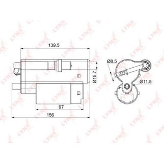 Фильтр топливный LYNXauto LF997M фото
