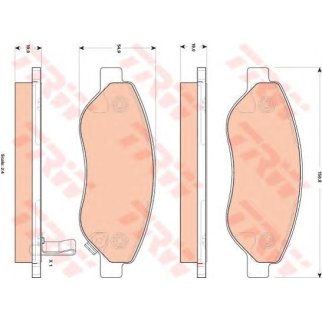 Колодки тормозные передние к-кт TRW GDB1713 фото
