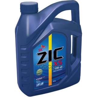 Масло моторное ZIC X5 DIESEL 10W40 п/синт. 4л фото