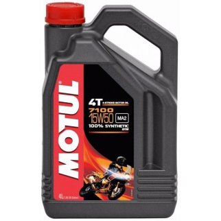 Масло моторное для 4-х тактных двигателей 7100 ESTER 4T 15W50 синт.4л MOTUL фото