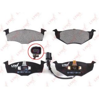 Колодки тормозные передние к-кт LYNXauto BD8017 фото