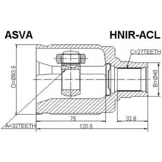 ШРУС внутренний правый 32x40x27 фото