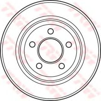 Диск тормозной передний вентилируемый TRW DF4882 фото