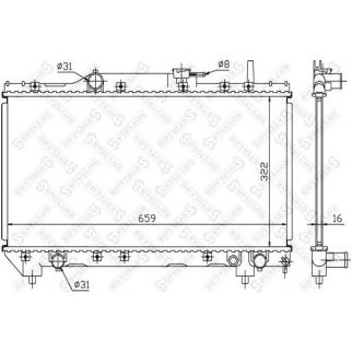 Радиатор основной Stellox 10-25061-SX фото
