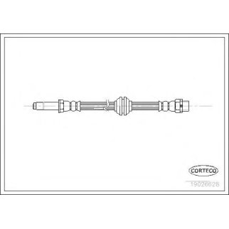 Шланг тормозной CORTECO 19026628 фото