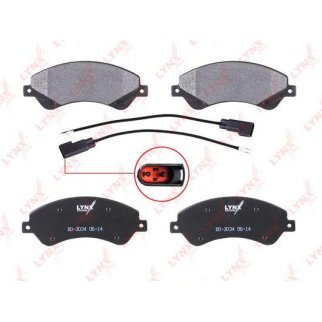 Колодки тормозные передние к-кт LYNXauto BD-3034 фото