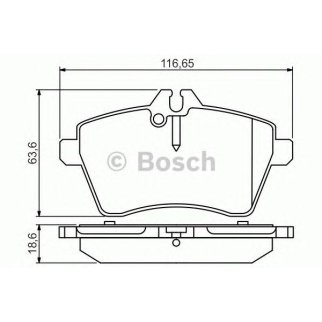 Колодки тормозные передние к-кт BOSCH 0 986 495 273 фото