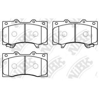 Колодки тормозные передние к-кт NiBK PN0555 фото