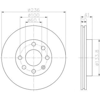 Диск тормозной передний вентилируемый TEXTAR 92029603 фото