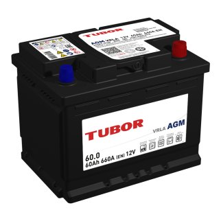 Аккумуляторная батарея TUBOR AGM 6СТ60 обр 242х175х190 фото
