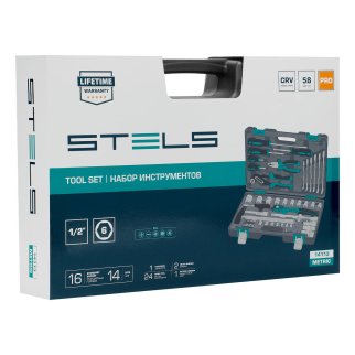 Набор инструмента 1/2" S2 кейс 58пр. STELS фото 21