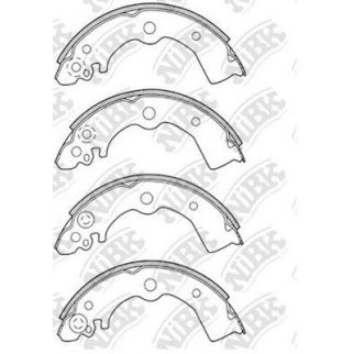 Колодки барабанные к-кт NiBK FN1185 фото