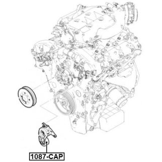 Ролик-натяжитель ручейкового ремня FEBEST 1087-CAP фото 2