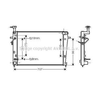 Радиатор основной AVA HY2211 фото