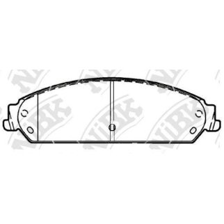 Колодки тормозные передние к-кт NiBK PN0421 фото