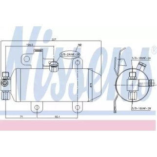Осушитель системы кондиционирования Nissens 95604 фото