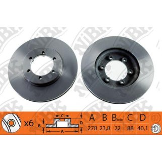 Диск тормозной передний для SsangYong 4144106211 фото