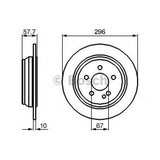 Диск тормозной задний BOSCH 0 986 479 138 фото
