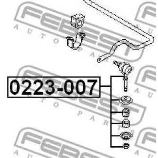 Стойка переднего стабилизатора FEBEST 0223-007 фото