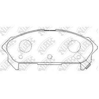 Колодки тормозные к-кт NiBK PN4296 фото