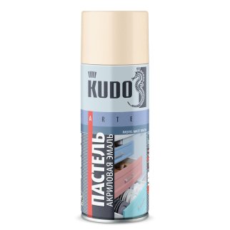 Эмаль универсальная акриловая пастельная бежевая KUDO 520 мл KUDO KU-A104 фото