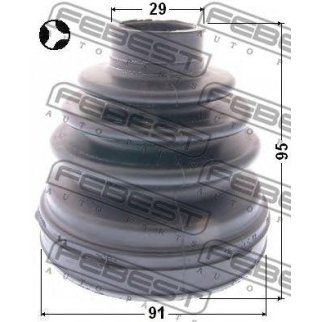 Пыльник ШРУСа внутр. FEBEST 0115-KUN26T фото