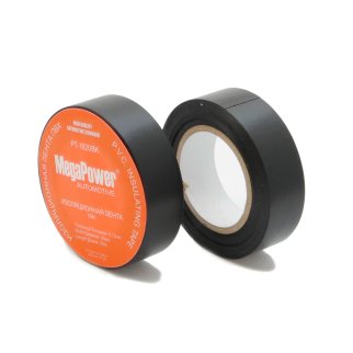Изолента MEGAPOWER 18ммх20м черная фото