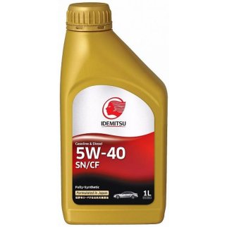 IDEMITSU 5W-40 SN/CF 1л Gasoline & Diesel Fully-Sinthetic Масло моторное фото