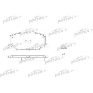Колодки тормозные дисковые передн LEXUS: ES 89-91, TOYOTA: CAMRY 86-91, CAMRY Station Wagon 86-91, CARINA II 87-92, CARINA II Station Wagon 87-92, CARINA II седан 87-92, CE фото