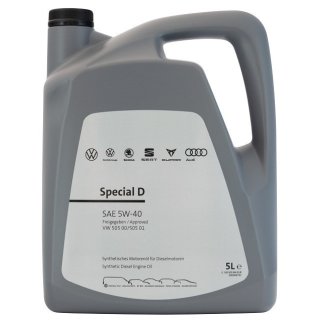 Масло моторное 5W40 SPECIAL D (ДИЗЕЛЬ) VW 505.00505.01 (EURO) 5L фото