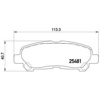 Колодки тормозные задние к-кт brembo P 83 138 фото 1