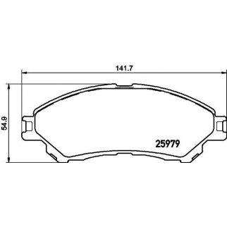 Колодки тормозные передние к-кт TEXTAR 2597901 фото