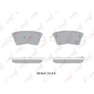 Колодки тормозные задние дисковые к-кт LYNXauto BD-3632 фото