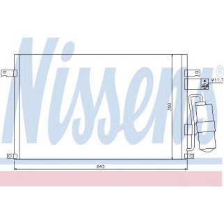 Радиатор кондиционера (конденсер) Nissens 94978 фото