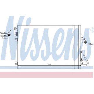 Радиатор кондиционера Nissens 94439 фото