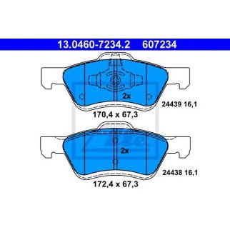Колодки тормозные дисковые передн, FORD: MAVERICK 2.0 16V/2.3 16V/3.0 V6 24V 01-  MAZDA: TRIBUTE 2.3 AWD/3.0 V6 AWD 00-08 фото