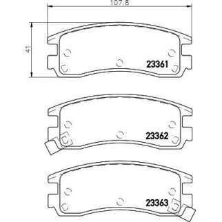 Колодки тормозные задние дисковые к-кт MINTEX MDB1825 фото