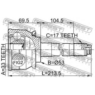 ШРУС наружный FEBEST 0610-007 фото