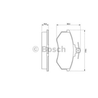 Колодки тормозные передние к-кт BOSCH 0 986 466 700 фото