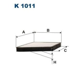 Фильтр салона FILTRON K 1011 фото