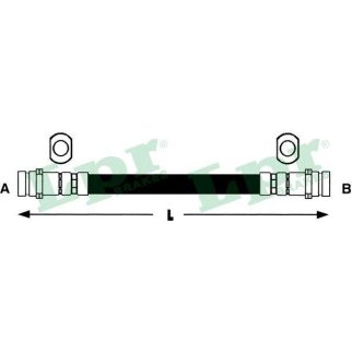 Шланг тормозной Lpr 6T46427 фото