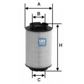 Фильтр топливный UFI 26 014 00 фото