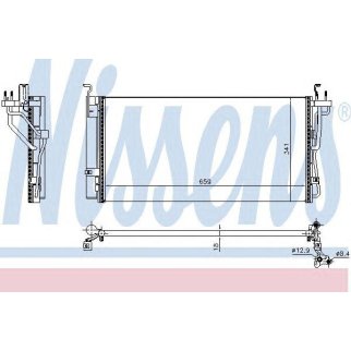 Радиатор кондиционера Nissens 940552 фото